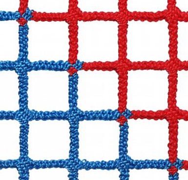 Заградительная сетка разноцветная, 40х40 мм, d=4 мм, ПП