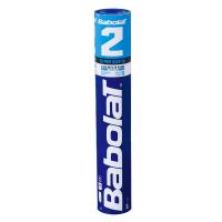 Воланы для бадминтона BABOLAT 2 (перо/пробка), 551022, уп.12шт., бел., сред. скор.