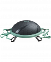 Полусфера "BOSU" GB-503 с эспандерами, с насосом, серый/зеленый