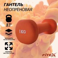 Гантель в неопреновой оболочке 1 кг