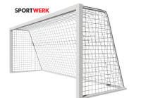 Сетка футбол  SPORTWERK Д=2,5 мм, яч.100*100 белый. Размер 2,5*7,5*2,0 м ПП, (пара).