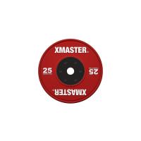 Диск бамперный соревновательный цветной Xmaster XMT-CBP-25KG