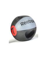 Медицинский мяч с рукоятками REEBOK Dual Grip Ball 7 кг, черный/серый