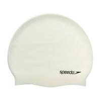 Шапочка для плав. SPEEDO Plain Flat Silicone Cap, 8-709910010, БЕЛЫЙ, силикон