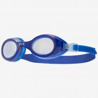 Очки для плав. дет. TYR Aqua Blaze Kids, LGKTKSTP-191, ПРОЗРАЧНЫЕ линзы, синяя опр.