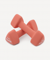 УЦЕНКА Гантель неопреновая STARFIT DB-205 3 кг, коралловый, пара