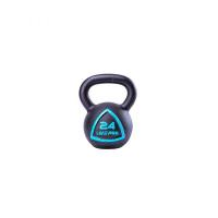 Чугунная гиря LIVEPRO Solid Cast Iron Kettlebell 8 кг, черный/синий