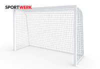 Сетка гандбол/мини-футбол SPORTWERK Д=3,0 мм яч. 100*100 белый Размер 2,00 * 3,00 *1.0 м ПП, (пара).