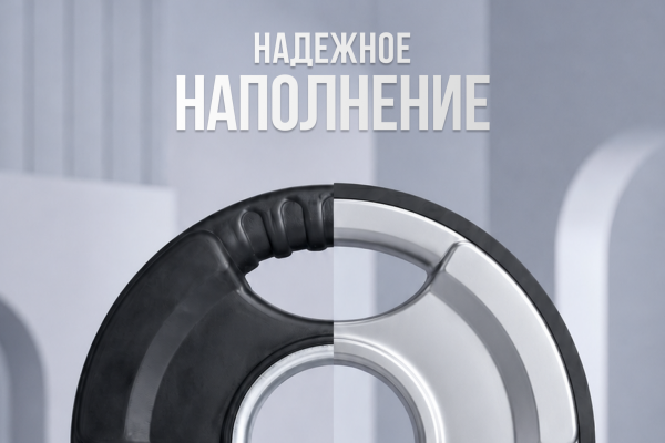 Диск 31 мм. обрезиненный с 3-мя хватами 25 кг, VictoryFit VF-S252500