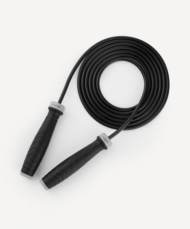 Скакалка STARFIT RP-601 ПВХ, с утяжелителями, 3 м, черный