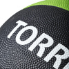 Медбол TORRES 4 кг, AL00224, резина, диаметр 21,9 см, черно-зеленый
