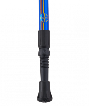 Скандинавские палки Blade, 77-135 см, 2-секционные, синий/красный/желтый
