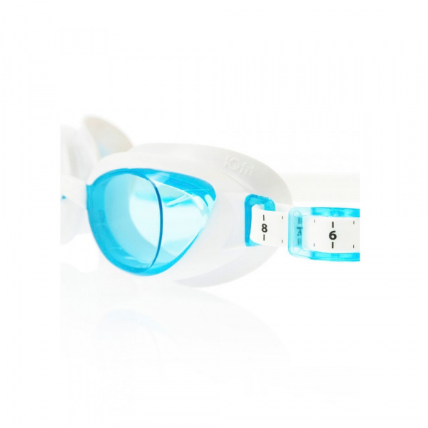 Очки для плав. SPEEDO Aquapure Female, 8-090044284, ГОЛУБЫЕ линзы, сменн. переносица, бел опр.
