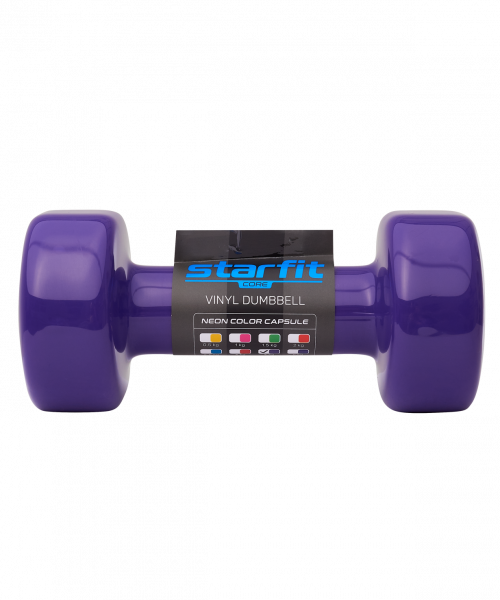 Гантель виниловая DB-101 4 кг, фиолетовый