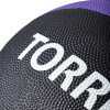 Медбол TORRES 5 кг, AL00225, резина, диаметр 23,8 см, черно-фиолетовый