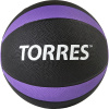 Медбол TORRES 5 кг, AL00225, резина, диаметр 23,8 см, черно-фиолетовый