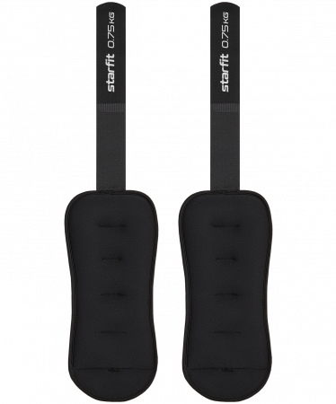 Утяжелители универсальные WT-503, 0,75 кг, черный
