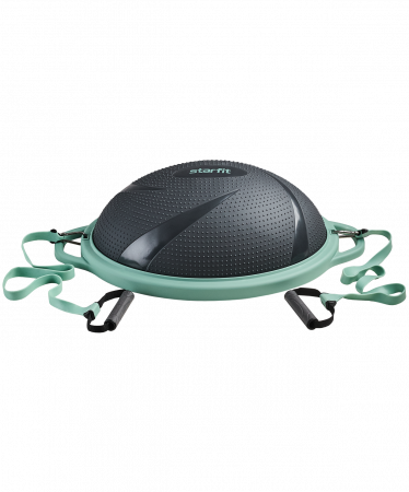 Полусфера "BOSU" GB-503 с эспандерами, с насосом, серый/зеленый