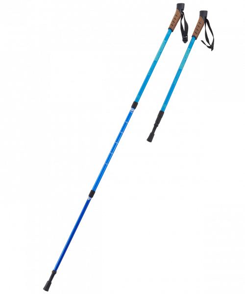 Скандинавские палки Explorer, 67-135 см, 3-секционные, синий