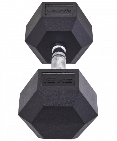 Гантель гексагональная DB-301 16 кг, обрезиненная, черный