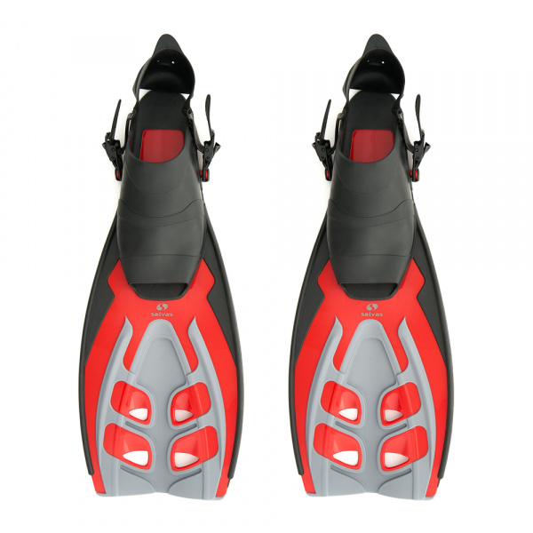 Ласты для плав. Salvas Tonic Dive, BA190LXR1STS,TPR и Technoflex, р. L/XL, красный