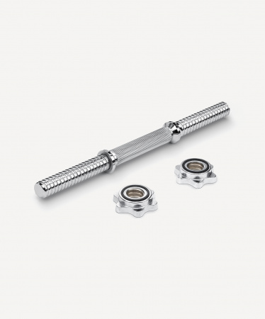 Гриф гантельный BB-107 d=25 мм, металлический, хромированный, 40 см