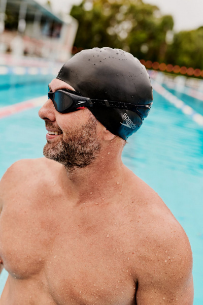 Очки для плав. SPEEDO Biofuse 2.0, 8-00233214501, ДЫМЧАТЫЕ линзы, черная оправа