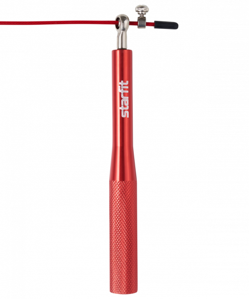 Скакалка STARFIT скоростная RP-302, металл, 3 м, с подшипниками и шарнирами, красный