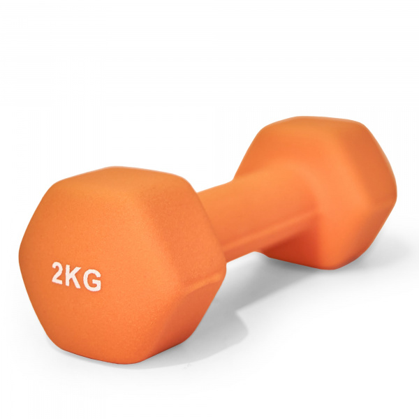 Гантель UNIX Fit неопреновая 2 кг / шт. Orange