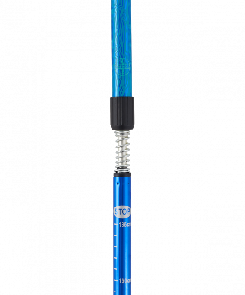 Скандинавские палки Explorer, 67-135 см, 3-секционные, синий