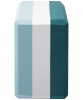 Блок для йоги YB-201 EVA, изумрудная радуга