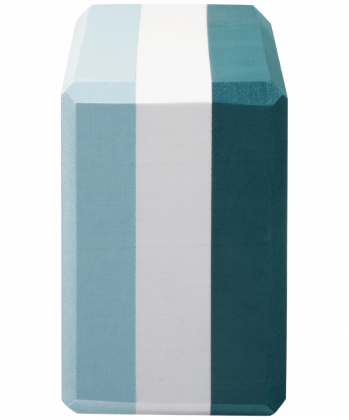 Блок для йоги YB-201 EVA, изумрудная радуга