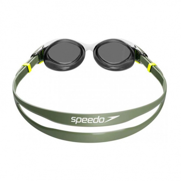 Очки для плав. SPEEDO Biofuse 2.0 POL GOG AF, 8-00445917603, ДЫМЧАТЫЕ линзы, белая оправа