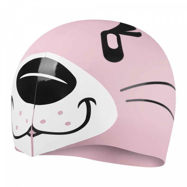Шапочка для плав. дет. SPEEDO Cap Jr, 8-00232614670, РОЗОВО-ЧЕРНЫЙ, силикон