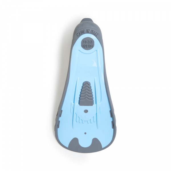 Ласты для бассейна Salvas F5 Fin, BA19131QSSTS,TPR и Technoflex, р.31-33, cеро-голубой