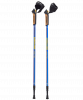 Скандинавские палки Blade, 77-135 см, 2-секционные, синий/красный/желтый