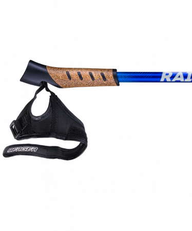 Палки для скандинавской ходьбы Rainbow, 77-135 см, 2-секционные, синий/голубой