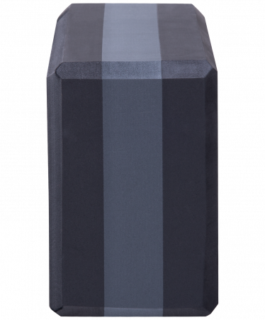 Блок для йоги YB-201 EVA, 22,8х15,2х10 см, 350 гр, черно-серый