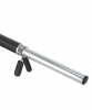 Гриф для аэробики BB-104 d=25 мм, неопреновый, с пружинными замками, черный, 120 см