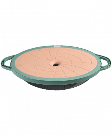 Полусфера "BOSU" GB-503 с эспандерами, с насосом, серый/зеленый