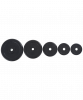 Диск обрезиненный BB-202 d=26 мм, стальная втулка, черный, 10 кг