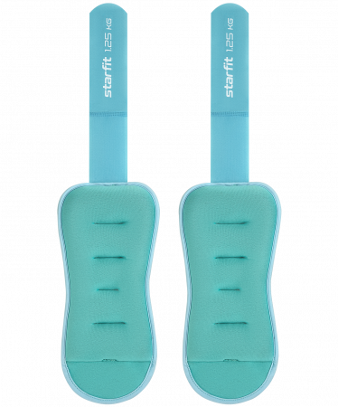 Утяжелители универсальные WT-503, 1,25 кг, мятный/синий пастель
