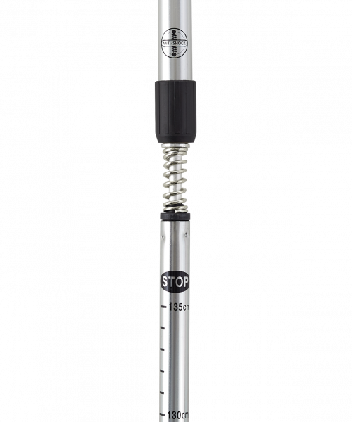 Скандинавские палки Nimbus, 77-135 см, 2-секционные, серебристый/голубой