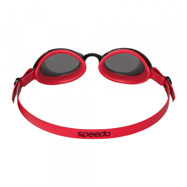 Очки для плав. SPEEDO Jet 2.0, 8-00466717952, ДЫМЧАТЫЕ линзы, красная оправа
