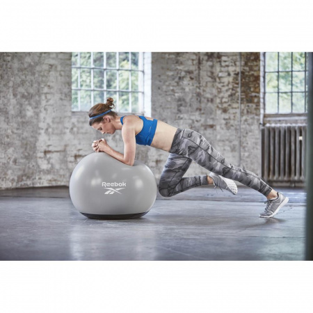 RAB-40016BK  Гимнастический мяч Reebok серо-черный, 65 см