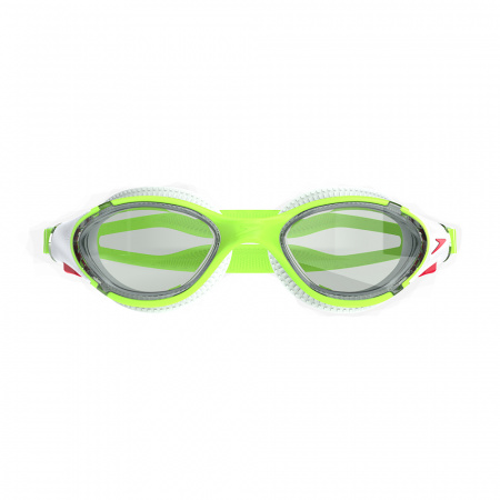 Очки для плав. SPEEDO Biofuse 2.0 8-00233217920, ДЫМЧАТЫЕ линзы, зеленая оправа